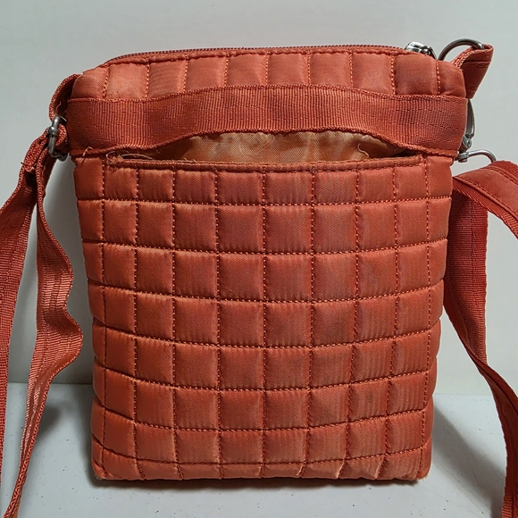 Lug Vibrant Orange Quilted Cross Body Bag - Picture 4 of 10